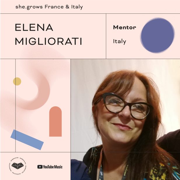 Thrilled to announce that our Elena Migliorati will be the mentor working in the field of jazz in the virtual program she.grows