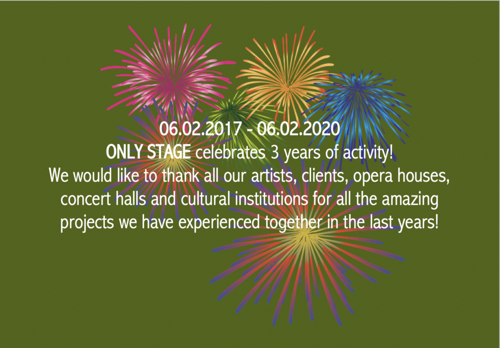 06.02.2020 | ONLY STAGE celebrates three years of activity!