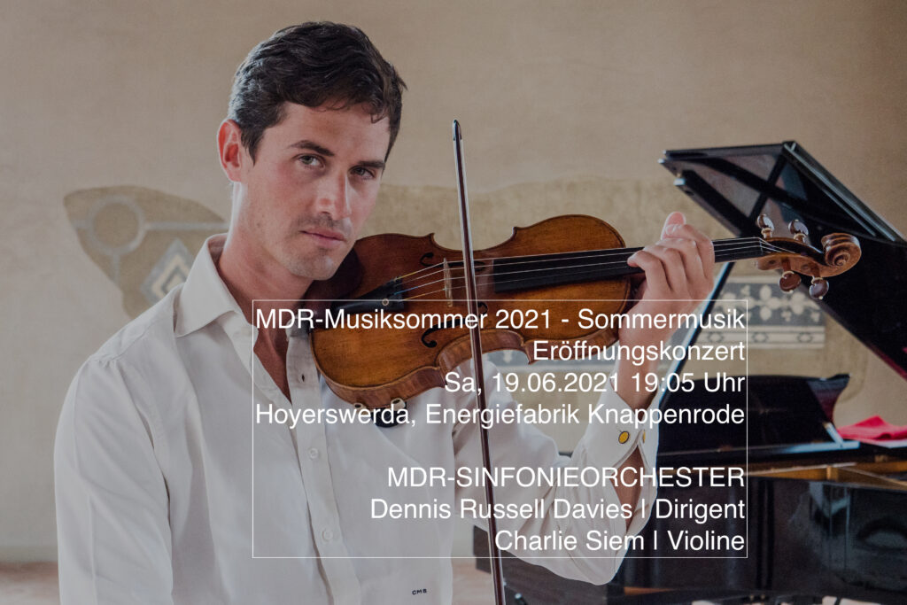 19.06.2021 | Charlie Siem performing with MDR-SINFONIEORCHESTER